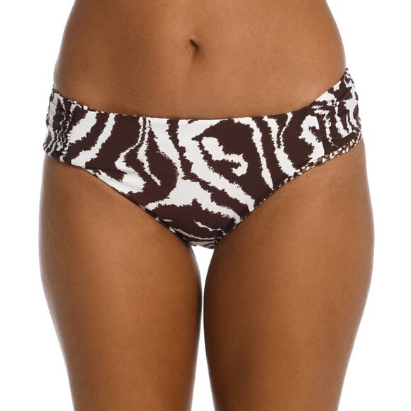 La Blanca Fierce Lines Reversible Side Shirred Hipster Bottom | 4 - Picture 1 of 12